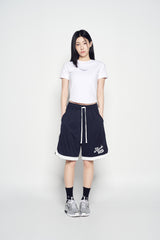 25SS BASIC LOGO HEM LINE CROP SHORT SLEEVE T-SHIRT WHITE
