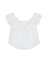 DOTDOT SHIRRING BLOUSE