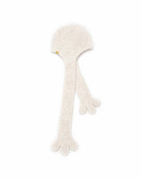 Hand Earflap Beanie - cream