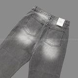 NOS107 グレーオーバーワイドデニムパンツ (XS ~ L)