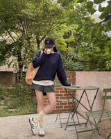 チェックショートパンツ