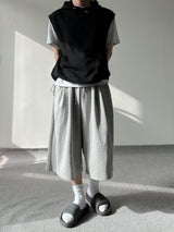 SIO two tuck bermuda sweat pants