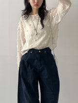 [SET] Daisy See-through Blouse Set
