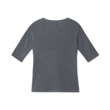 [ULKIN] レースフックタイトトップ_チャコール