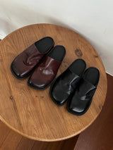 ASCLO Handmade Leather Deep Mules (2color)