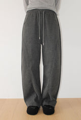 (Lining Brushed) CURVE SEAM SWEATPANTS