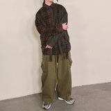 double check deconstructed shirt_brown
