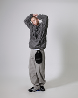 カーブドストライプパンツ (Unisex)