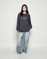 25FW BASIC LOGO KNIT CHARCOAL