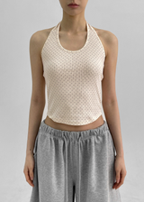 [MADE] Koki Dot Holter Sleeveless