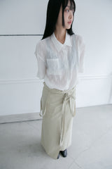 cotton suspender wrap skirt(3colors)