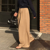 [MADE] Square wide rubber waist long pants