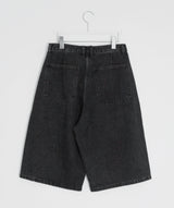 [unisex] ハチ ボーイフィット バミューダ デニムパンツ