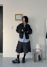 POCKET SUEDE BLOUSON