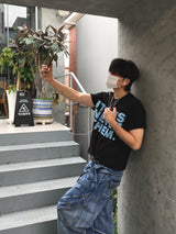 Skelader cargo denim pants (light blue)