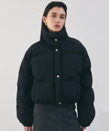 HIGHNECK PUFFER SHORT PADDING_BLACK