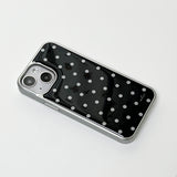 dot epoxy silver bumper case(black)