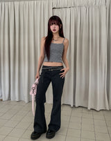 pinter striped low-rise pants