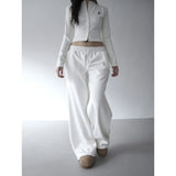 【MADE】winter velour pants, white
