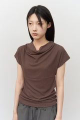 (W)カイラ ジャカード タートル トップ