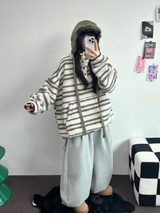 スウェットバルーンバックポイントロングパンツ🤎🖤🩶3COLOR