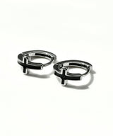 ブラッククロスワンタッチピアシング 2pcs