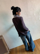 Maxs Basic Wide Bootcut Denim Pants