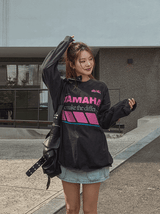 ピンクポイントヤマハトゥータイプ L/S Black(washing)