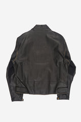Bangor vintage washed leather jacket