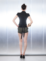 レーシーボウシャツ [Black]