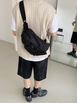 パンチングニットラウンドベスト　２色