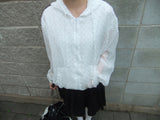 [summer item] ドットフリルシアージャンパー