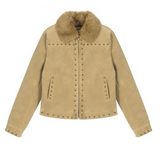 【60%Exclusive】Karen Stud Fur Mustang Jacket
