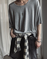 ロイディオーバーUネックショートスリーブTシャツ