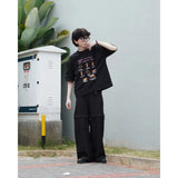 PEANUT STAIN - Poop ブラック ボクシー Tシャツ