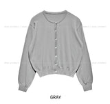 [U-BASIC] Dear Basic Crop Cardigan