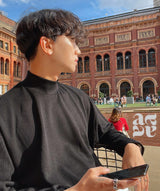 [ASCLO MADE] Rib Mock Neck T Shirt (6color)