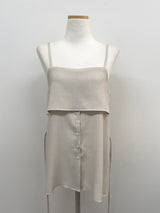 Attention Pleated Layered Bustier