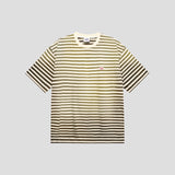 ウォッシュドストライプTシャツ