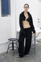 CUBIC SWEAT BIKINI TOP (BLACK)