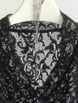 Lace V-neck see-through blouse