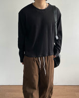 ソフクロップワッフルロングスリーブ
