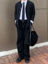 Tweed Collarless Jacket