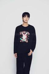 24FW サンタラビットプレゼント ロングスリーブTシャツ ブラック