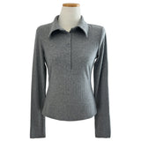  Classic Curve Semi-Slim Fit Collar Long Sleeve Bone T-Shirt (3 Colors)