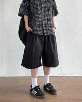 Temple Linen Bermuda Pants