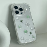 [made]Lucky clover resin phonecase 