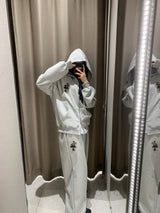 レホクロスパッチフーディジップアップ