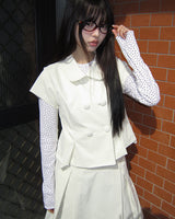 (Skirt) Jea bean button jacket midi skirt set