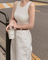Veggie V-neck Knit Sleeveless